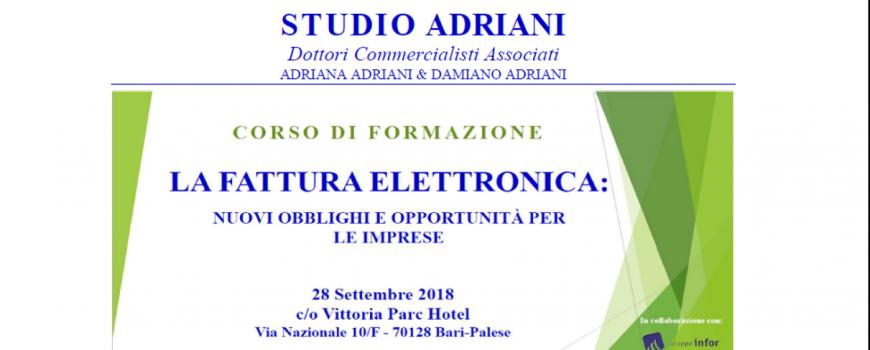FATTURA ELETTRONICA – NUOVI OBBLIGHI E OPPORTUNITA' PER LE IMPRESE